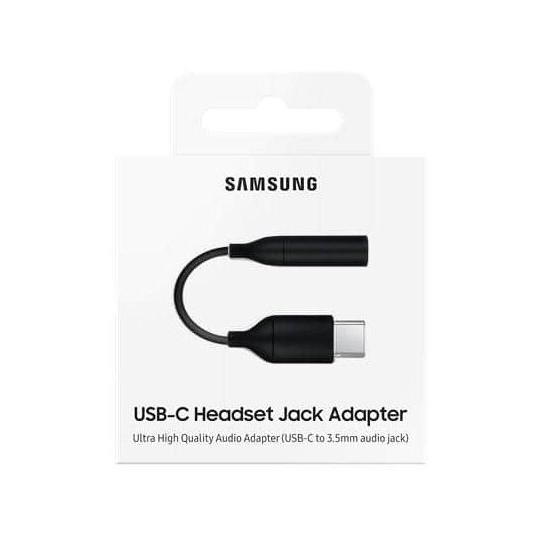 USB-C Headset Jack Adapter Black Retail Package