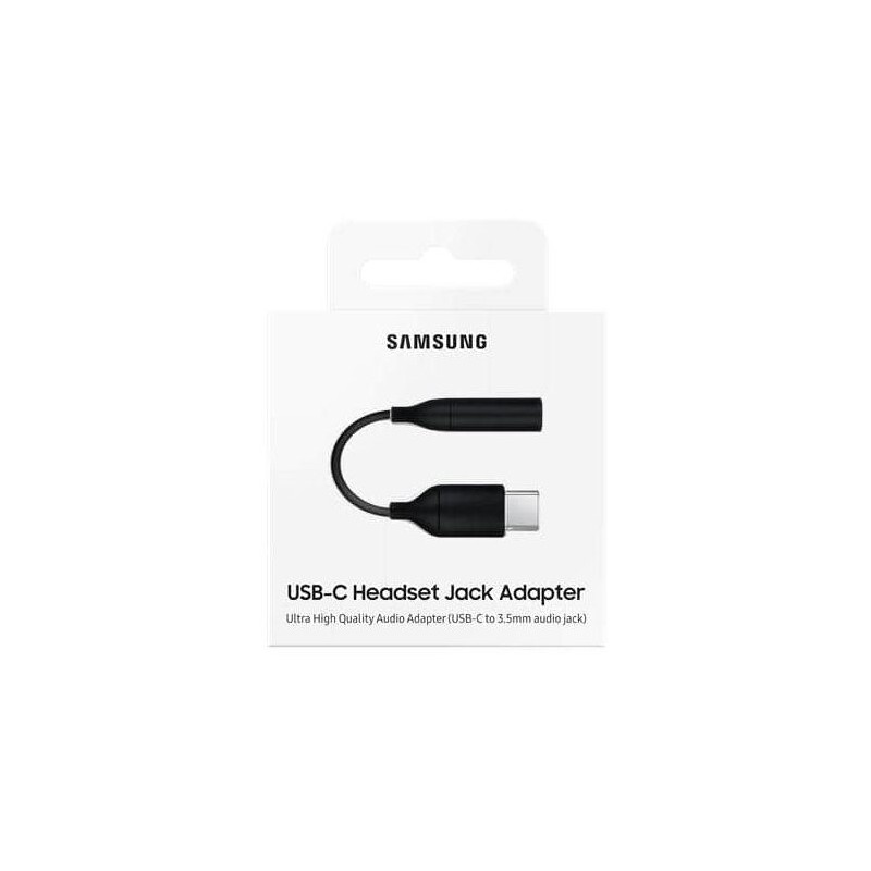 USB-C Headset Jack Adapter Black Retail Package